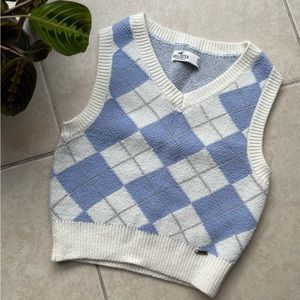Hollister Argyle Sweater Vest